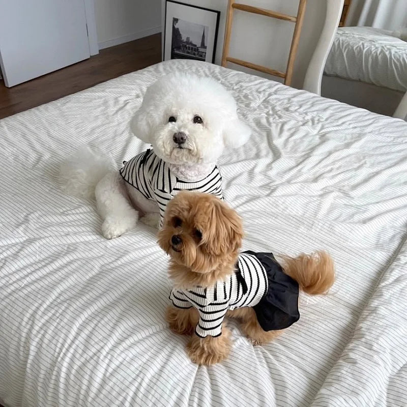Striped Dog Vest Dress for Small Dogs
