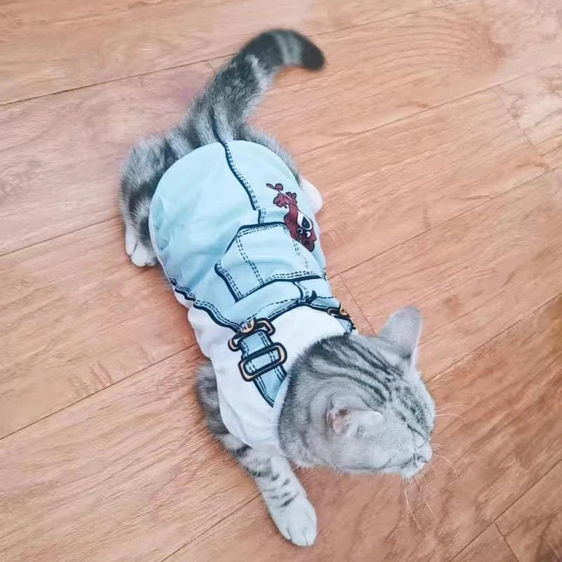 Sweet Print Sphynx Cat Clothes