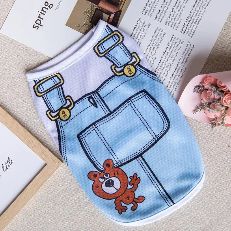 Sweet Print Sphynx Cat Clothes