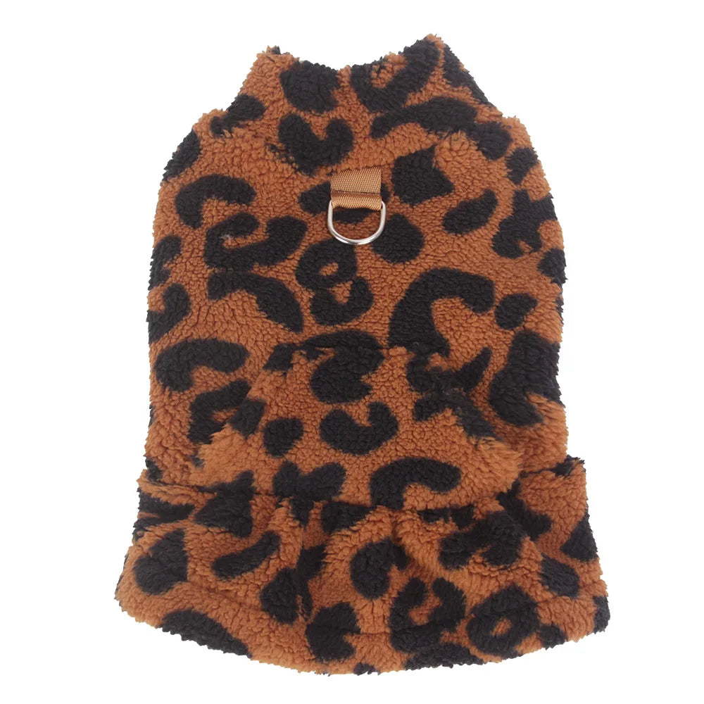 Leopard Dog Coat