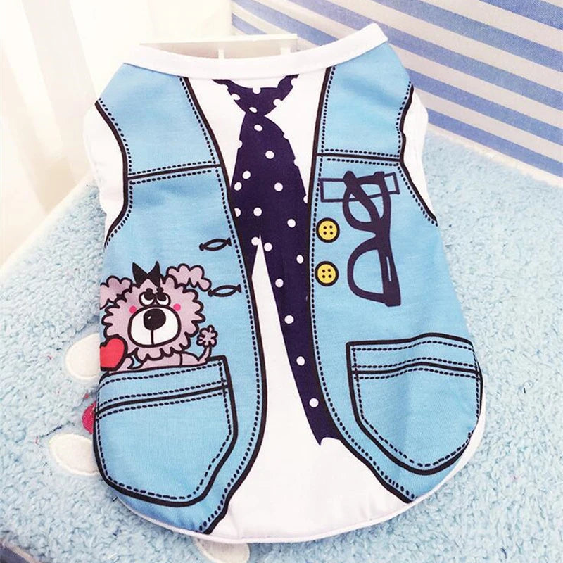 Sweet Print Sphynx Cat Clothes