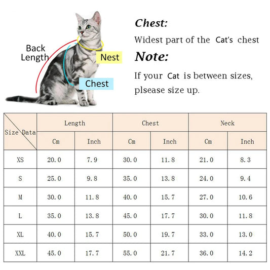 Sweet Print Sphynx Cat Clothes