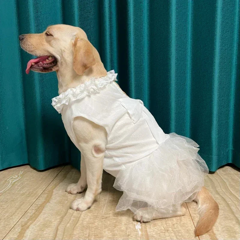 Large Dog Wedding Dress
