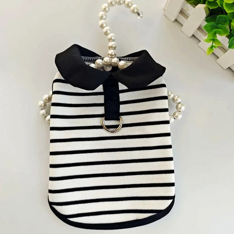 Striped Dog Vest Dress for Small Dogs