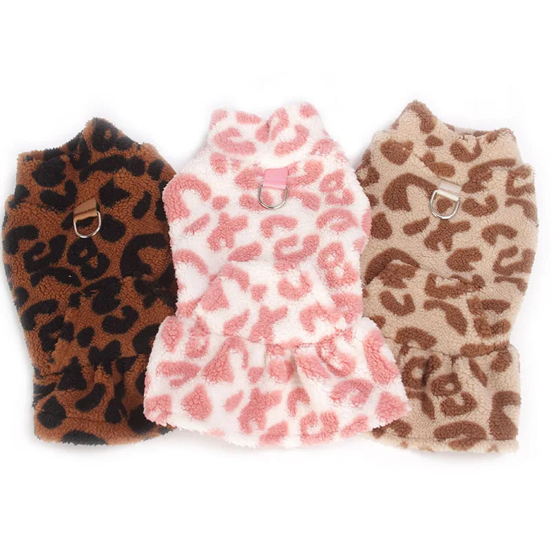 Leopard Dog Coat