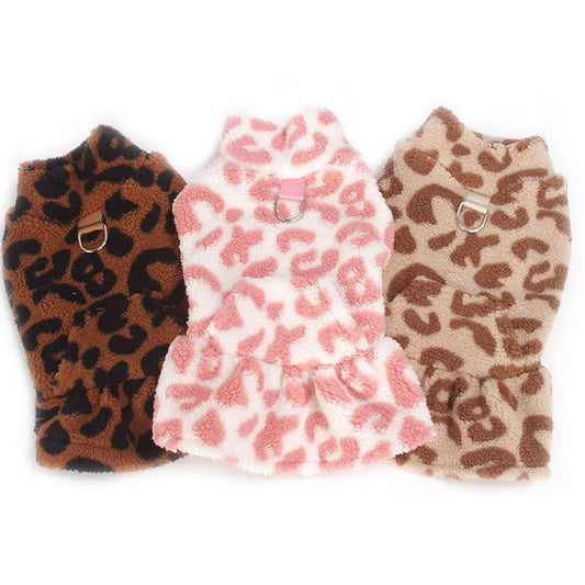 Leopard Dog Coat