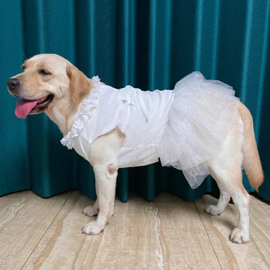 Large Dog Wedding Dress